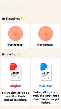 Mighty Patch Original Pattanás elleni tapasz Hero.