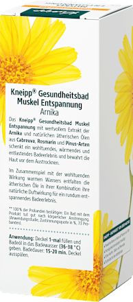Badezusatz Muskel Entspannung Arnika Kneipp