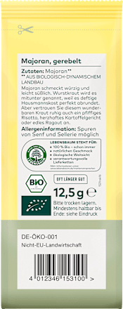 Majoran gerebelt & getrocknet  LEBENSBAUM