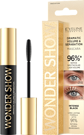 Wonder Show Volume & Separation maskara - Intense Black EVELINE COSMETICS