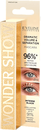 Wonder Show Volume & Separation maskara - Intense Black EVELINE COSMETICS