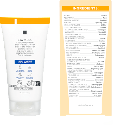 Cremă universală cu niacinamide SPF50 Mixa