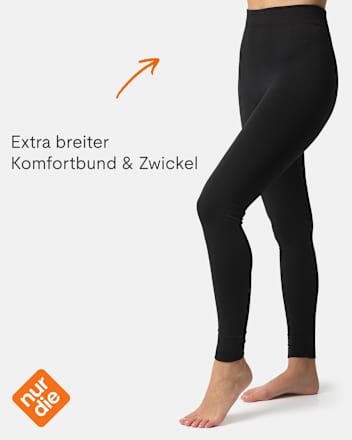 Thermo-Leggings mit Innenfleece schwarz Gr. 36/38 nur die