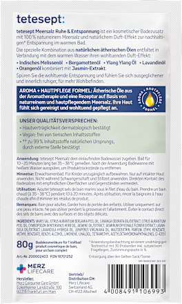 Badesalz Ruhe & Entspannung tetesept