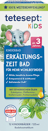 Kinder Badezusatz Erkältungszeit Bad tetesept: KIDS