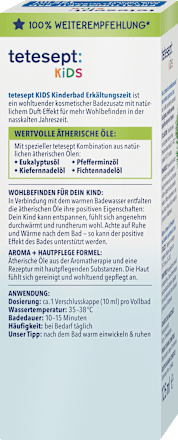 Kinder Badezusatz Erkältungszeit Bad tetesept: KIDS