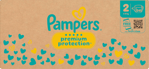 Windeln Premium Protection New Baby Gr. 2 Mini (4-8 kg) Monatsbox Pampers premium protection