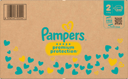 Windeln Premium Protection New Baby Gr. 2 Mini (4-8 kg), Monatsbox Pampers