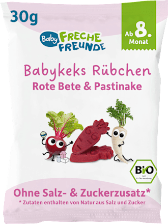 Babykeks Rübchen Rote Bete & Pastinake, ab dem 8. Monat Freche Freunde