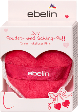 Doppelseitiger Powderpuff "Cherry Love" ebelin