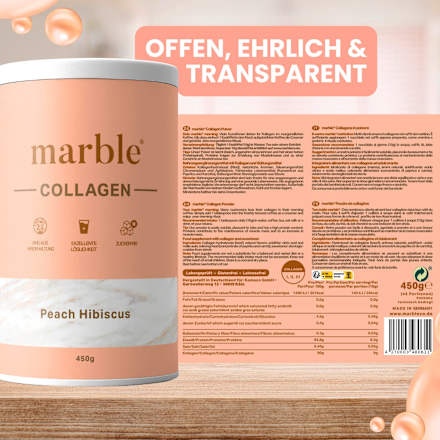 Kollagenpulver Peach Hibiscus marble