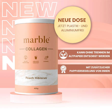 Kollagenpulver Peach Hibiscus marble