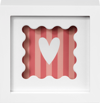 Quadratrahmen Mini 10x10 cm weiß Paradies