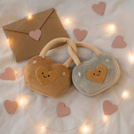 Plüschliebesschloss, grau-beige Dekorieren & Einrichten