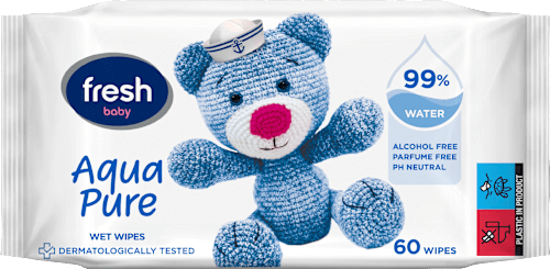 Aqua Pure 99% voda vlažne maramice za bebe  Baby fresh