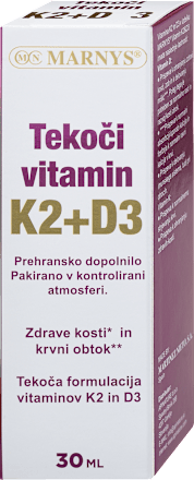 Tekoči vitamin K2+D3 MARNYS