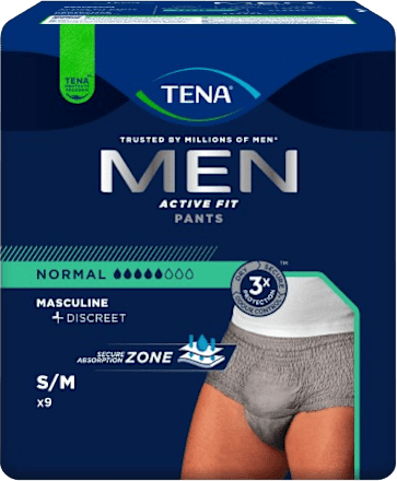 Assorbenti per incontinenza MEN ACTIVE FIT taglia S/M TENA