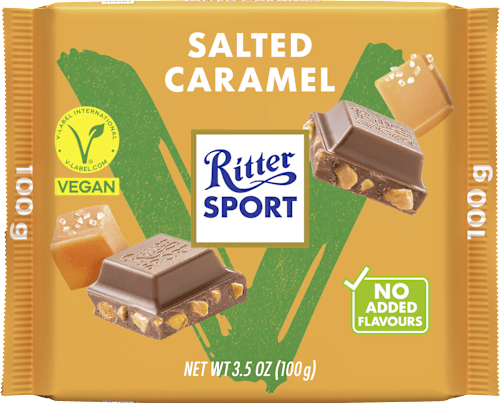 Cioccolato Vegan con caramello salato Ritter SPORT