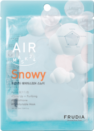 textilní pleťová maska Air 24 Snowy FRUDIA
