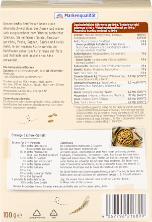 Fiocchi di lievito a base di frumento dmBio