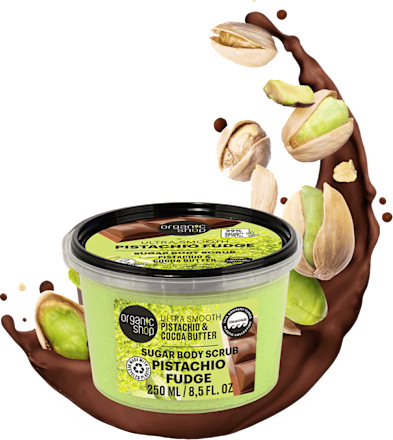 Šećerni piling za tijelo Pistachio Fudge organic shop