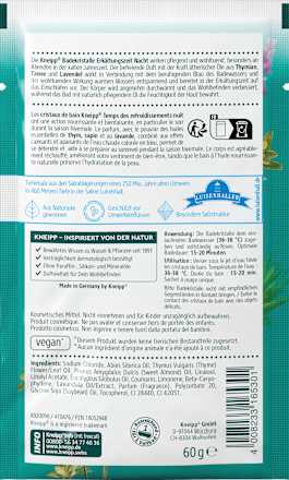 Badesalz Erkältungszeit Nacht Kneipp