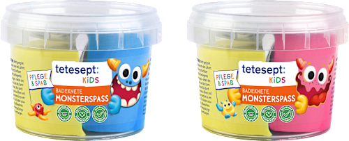Badeknete Monster Kinder Badespaß 2x50g tetesept: KIDS