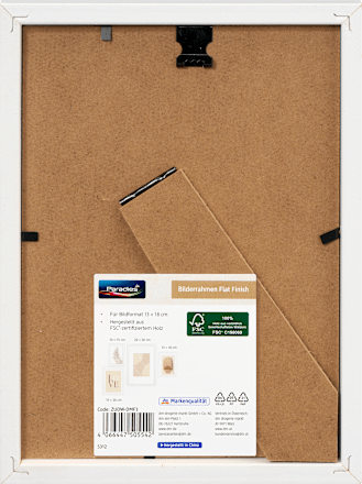 Bilderrahmen Flat Finish 13x18 cm, weiß Paradies