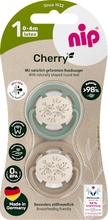 Schnuller Set salbei, von Geburt an 4tlg Nip