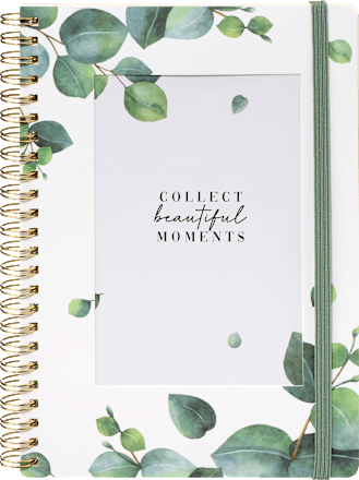 Foto-Notizbuch mit Spiralbindung Blätter  Paradies