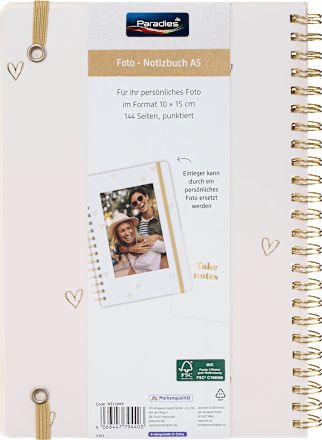 Foto Notizbuch Take Notes Paradies