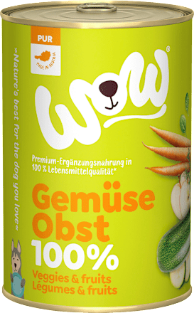 Nassfutter Hund 100% Gemüse & Obst WOW
