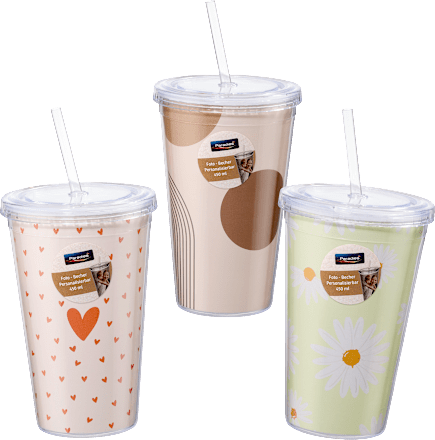 Foto Trinkbecher mit Strohhalm  Paradies