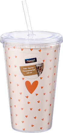 Foto Trinkbecher mit Strohhalm  Paradies