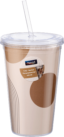 Foto Trinkbecher mit Strohhalm  Paradies