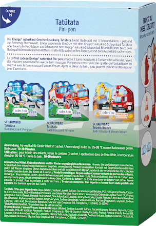 Geschenkset Kinder Schaumbäder Tatütata 3tlg Kneipp Naturkind