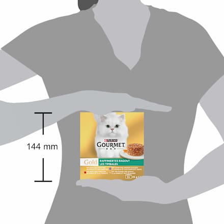 Nassfutter Katze raffiniertes Ragout Multipack (8x85 g) Purina Gourmet