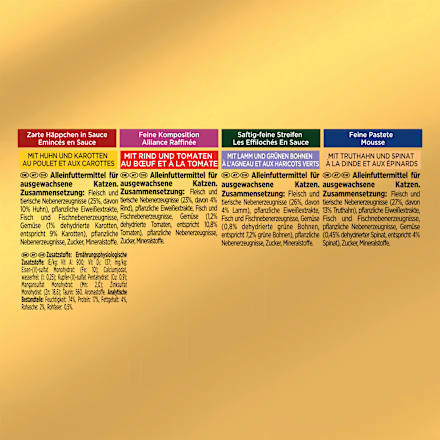 Nassfutter Katze raffiniertes Ragout Multipack (8x85 g) Purina Gourmet