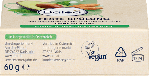 Fester Conditioner Avocadoöl & Mandel-Extrakt Balea