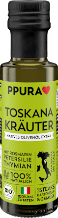 natives Olivenöl extra "Toskana Kräuter" mit Rosmarin, Petersilie &Thymian PPURA