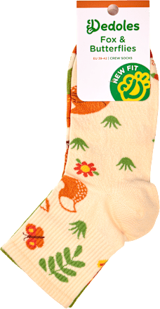 Памучни чорапи Fox & Butterflies, размер 39-42 Dedoles