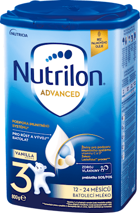 Mliečny nápoj pre malé deti Advanced 3 - vanilka Nutrilon