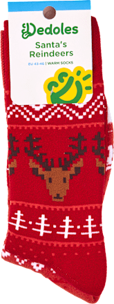 Коледни чорапи с елени, размер 43-46 Dedoles