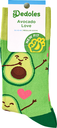 Памучни чорапи Avocado Love, размер 43-46 Dedoles