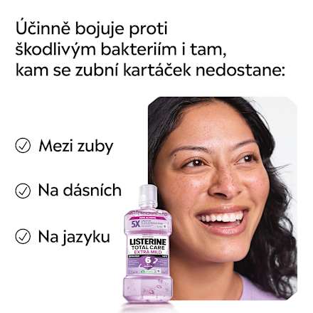 ústní voda Total Care Extra Mild  Listerine