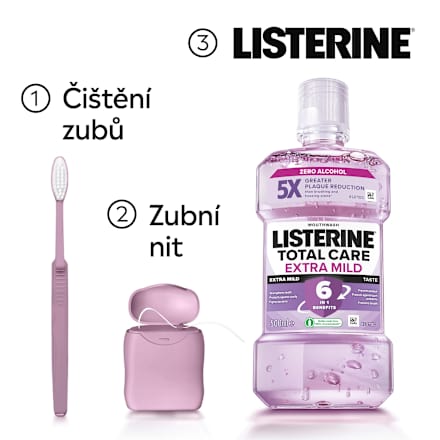 ústní voda Total Care Extra Mild  Listerine