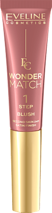 Róż płynny z gąbką Wonder Match nr 02 EVELINE COSMETICS