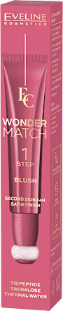 Róż płynny z gąbką Wonder Match nr 01 EVELINE COSMETICS