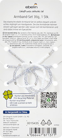 set náramků 3dílný ebelin