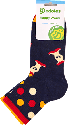 Памучни чорапи Happy Worm, размер 43-46 Dedoles